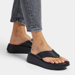 Fitflop F-MODE Luxe Leather Flatform Toe-Post Sandals